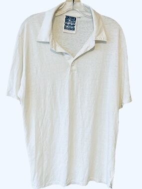 Jungmaven Hemp Organic Cotton Polo Shirt USA Made XL White